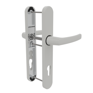 Double Poignée de porte blanche