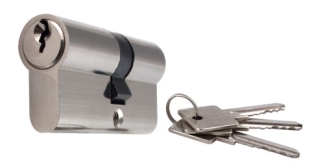 Serrure cylindrique  pour fenêtres 1 côté coulissante (avec 3 clés)