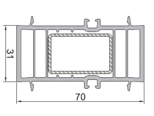 Profilé de jonction de 31mm, pour fenêtres et portes - blanc