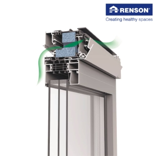 Renson Ventilatiesysteem Invisivent Air Light - 2980mm - SCHUIFRAAM - WIT