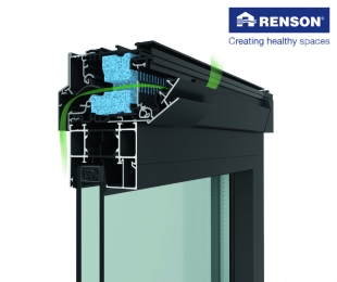 Renson Ventilatiesysteem Invisivent Air Light - 2380mm - SCHUIFRAAM - ZWART