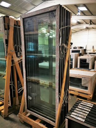 PVC VAST RAAM ZWART 900 x 2100mm